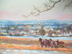 Framed Amish Field by Judy Antonelli Original Oil – Signed – Painting 8×10 g4 pp