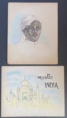 Mid Century Mystic India Hand Drawn by Muse – Pair of Illustrations