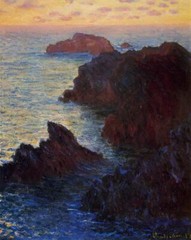 Rocky Point at Port-Goulphar by Claude Monet Oil Painting Hand-painted on Canvas