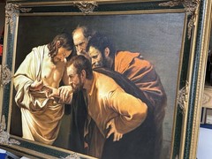 Caravaggio oil on canvas “The Incredulity of Saint Thomas” 30″x40 Inches