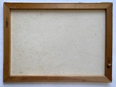 Vintage Original Oil Painting Assemblage Art Underwater Fish Sea Ocean Aquarium