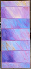 Abstract oil Painting 24″X56″ 1992 „Reflections“ Jerrold Schoenblum NYC Artist