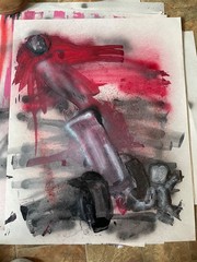Graffiti street art original “Cannon” 22×28 poster size painting vinyl spray