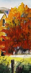ORIGINAL Landscape WATERCOLOR Painting JMW art John Williams Impressionism