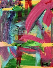 FINELLI ORIGINAL Acryllic Painting High Art Modern Collectible 11×14 COA G8Y