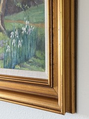 Original 1918 Bertha Lewis Miller Oil Painting – Signed – Provenance