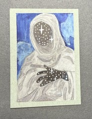 ACEO Original Abstract CELESTIAL SERIES by Veronica Lee/ beks_and _lo