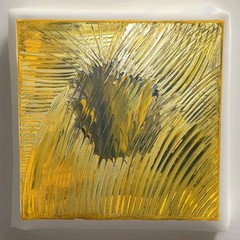 Original Abstract Acrylic Painting (See Video) On Canvas 12×12