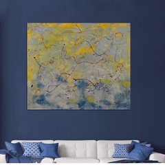 Jackson Pollack style ￼painting￼ 72” X 60”Acrylic, Abstract,POP,XL,Modern,Landsc