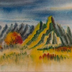 RARE HAWAII HON CHEW HEE WATERCOLOR