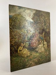 HIGHLY INTERESTING ANTIQUE OIL IMPASTO PAINTING CIRCLE OF ADOLPHE MONTICELLI ART