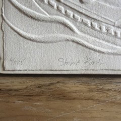 Jane Banquer: Embossed Paper Sailboat, Spanish Artist, Signed And Numbered 6/225