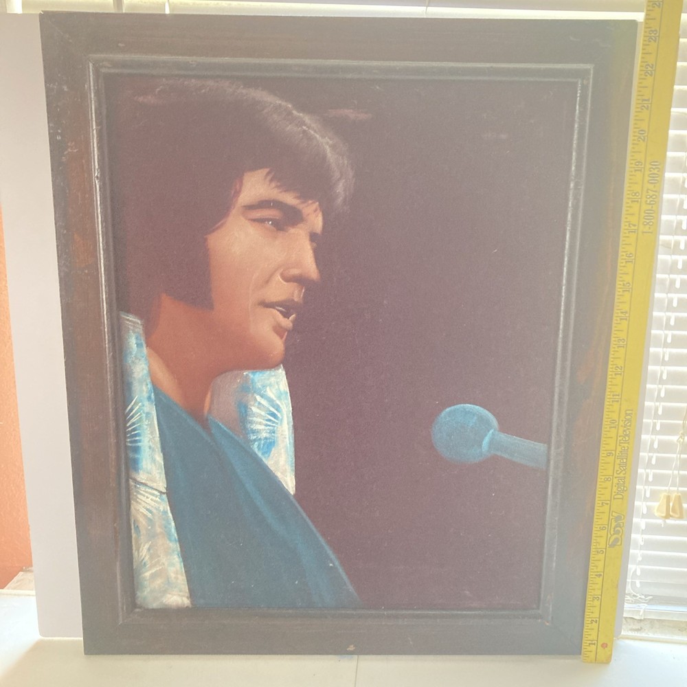 ELVIS PRESLEY VELVET PAINTING 20 x 24 Vintage Painting