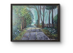 Orginal Misty Path 8×10 Stretched Canvas