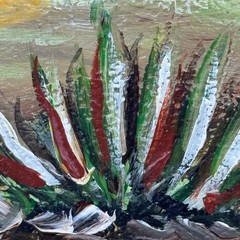 Original Rooster Painting by Miami Artist Nuria Mesa „Gallito Kikirikí“