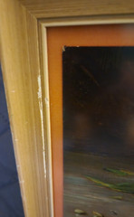 Vintage Oil Painting Still Life Fruit Matted & Framed 11 in x 25 in