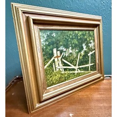 Evelyn Clouatre Remnants Painting 1990s Vintage Wall Decor