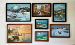 Wholesale lot of 5 Unique oil paintings, Custom Bulk Orde, Lot of OOAK Painting