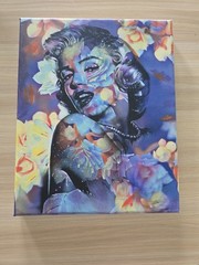 Marilyn Monroe Pop Art Embellished Canvas Wall Art Print Black Magnolia Art 2020