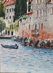 Original Watercolor sketch “ Sunset“ 9″ x 12″ NOT A PRINT
