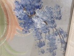 1950s MCM Birds Of Paradise Original Paintings Silverboards Pair 12.5″x15.5″