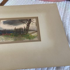 RARE Wayne Cooper Watercolor Original Signed Vintage Art Painting Matted OOAK