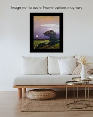 Impressionism Art Large Oil Painting Tuscany Vineyard Moon Museum Artist Hawkins