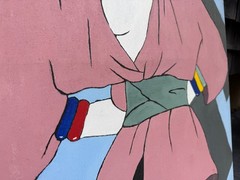 Rare Pair Large Orig. Paintings after Patrick Nagel AC Will MCM Art Deco Fashion