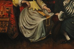 „Presentation of the Medallion“ after Caspar Netscher,17th-century Dutch Painter