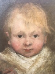 19th Century, Oil On Canvas, Portrait Of A Boy.