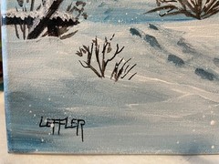 11 x 14 Acrylic Painting on Canvas…..“Winter Barn“