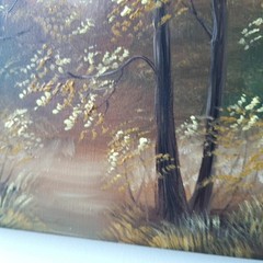 Radiant Autumn Forest Original Oil Painting Impressionist Landscape Wall Art