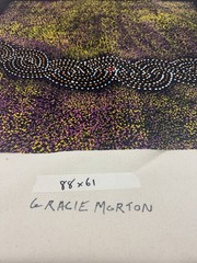 Gracie Morton Pwerle 💕Aboriginal Art COA Supplied. 88cm X 61cm GMNP2