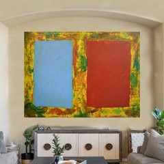 Mark Rothko Style Giant Canvas Painting 84”X62” (7 Foot) Abstract Modern XL XXL