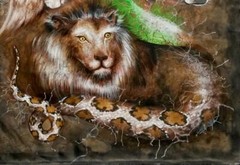 modern contemporary art paintings figurative ars goetia lemegeton asmodeus demon