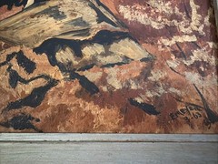 Vtg Desert Painting Cowboy Horse Monument E Meyer 63 Hobbyist Western Ranch Art