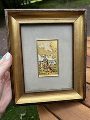 Vintage Signed Italian Gold Leaf Art 23 3/4k Art