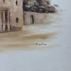 Alamo Texas Original Oil Painting Signed Framed Artwork