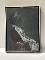 MID CENTURY PAINTING CUBIST PORTRAIT MODERNIST EXPRESSIONIST MORTON DIMONDSTEIN