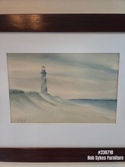 Original Watercolor Lighthouse ca. 1880-1900