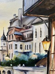 Venice City Landscape, OOAK painting oil, 18×24 inch, Handmade Gift, Home Decor
