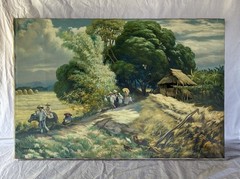 Original Art by Dennis Tiamson – Oil Painting – Landscape Philippines – 24×36”