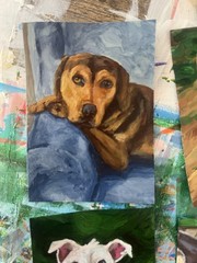 Custom Pet Portrait 8×10” – Hand-Painted Acrylic Pet Painting from Your Photo