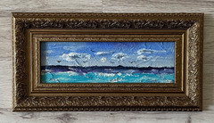 Impressionist oil painting original framed