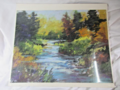 Tranquility Original Pastel Landscape Painting Attributed Kristen Olsen Signed