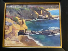 Colby Zeiser Painting Beach Coast Landscape American Listed Cliffs Shore Line