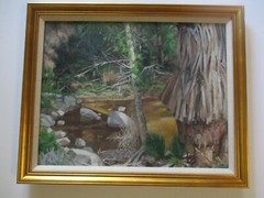 VINTAGE OIL PAINTING CALIFORNIA PLEIN AIR LANDSCAPE PALM DESERT RETREAT NATURE