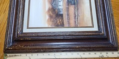 Vintage Original Painting Rustic Barn Farm Theme Rural Scene Signed Wood Frame