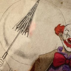 Vintage 1989 Tri-Chem Clown & Bubbles Fabric Painting Chart 7236 Glitter Accents