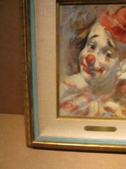 Magnificent Signed Julian Ritter Original Clown Oil Painting